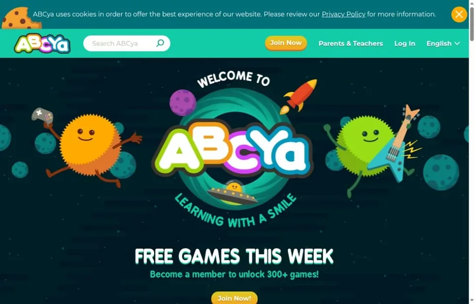ABCya — 官网真实截图