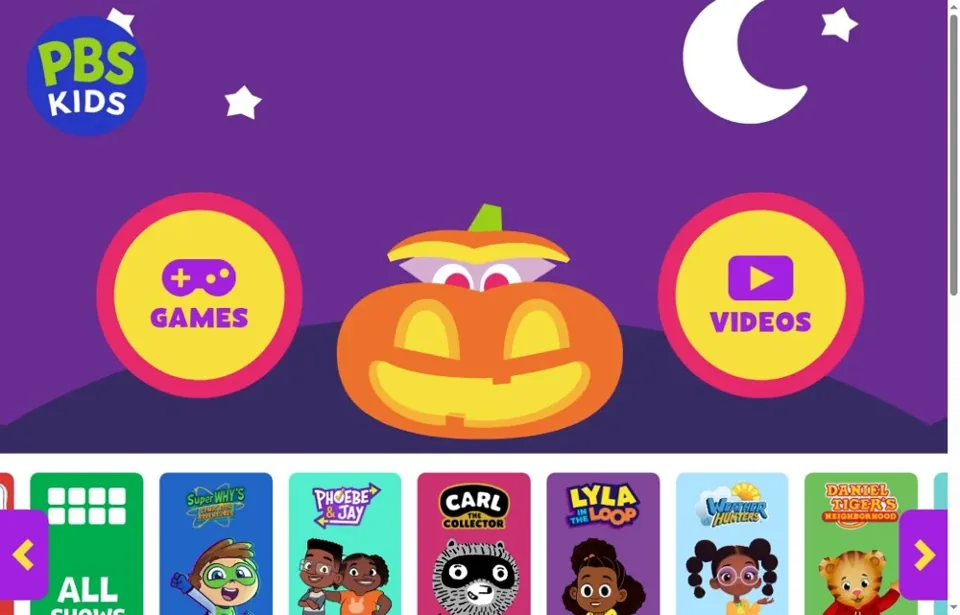 PBS KIDS — 官网真实截图